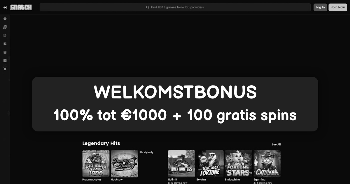 Snatch Casino welcome bonus