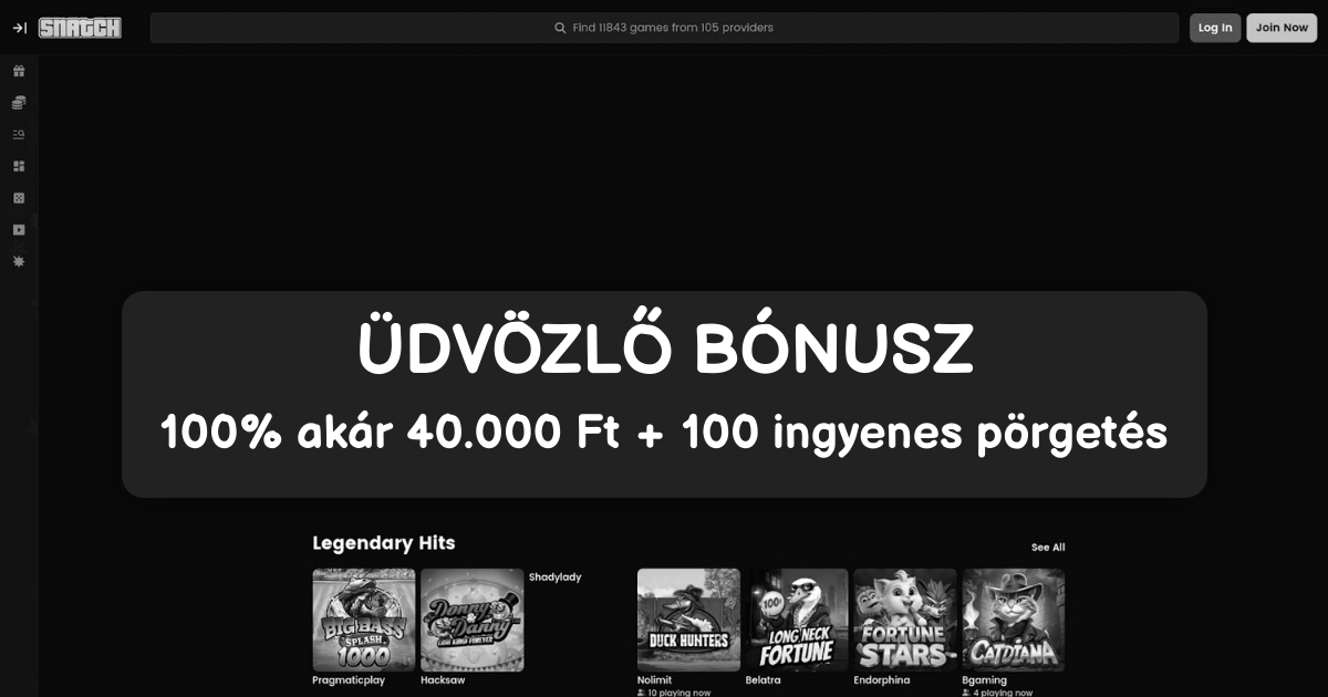 Snatch Casino welcome bonus